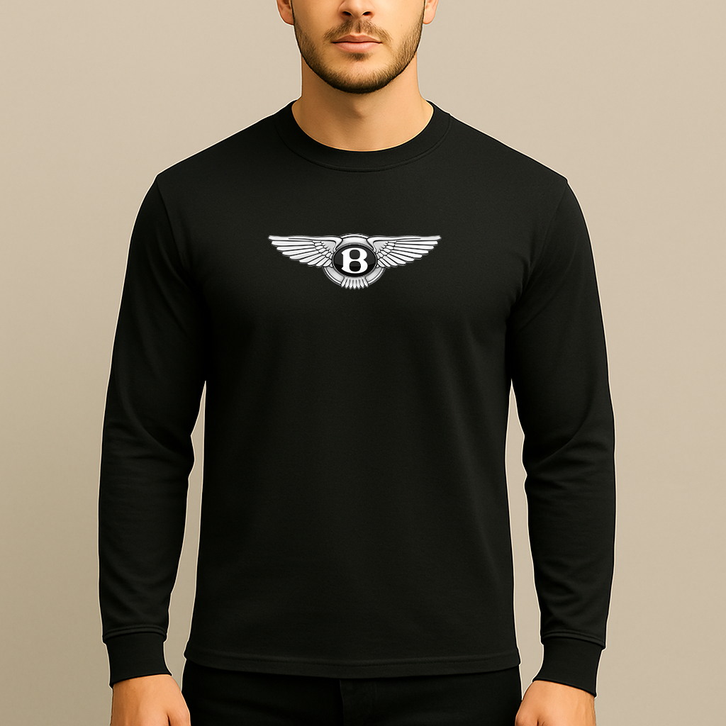 Men’s Bentley Motorsports Car Long Sleeve T-Shirt
